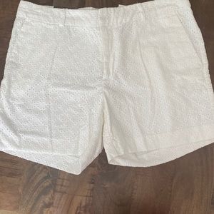 Banana Republic White Lace Shorts - M